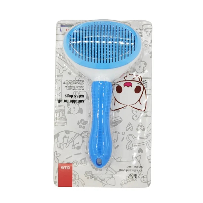 Self-cleaning Pet Hair Remove Comb Cat Slicker Brush Pet Hair Removal Comb For Cats Grooming Brushes Dog Combs Cat Accessories.