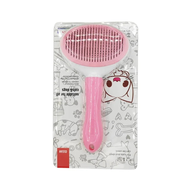 Self-cleaning Pet Hair Remove Comb Cat Slicker Brush Pet Hair Removal Comb For Cats Grooming Brushes Dog Combs Cat Accessories.