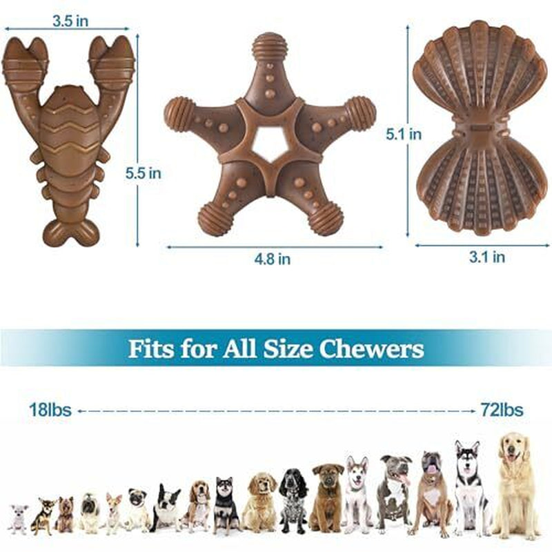 Dog Toys for Aggressive Chewers, Indestructible Dog Toys for Large Dogs, Dog ...