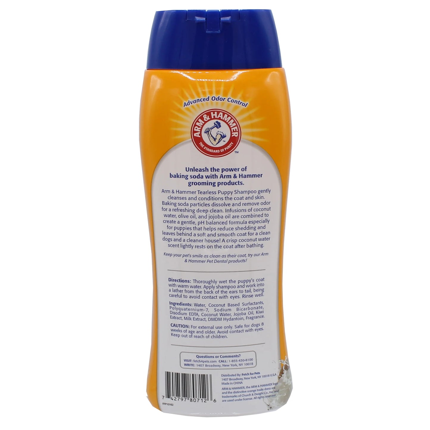 Tearless Puppy Dog Shampoo Coconut Scent 20Oz