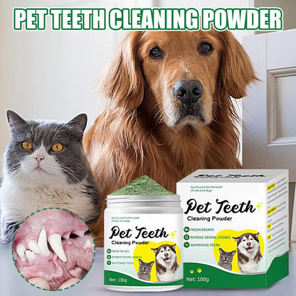 Powder for Dogs Teeth Dog Breath Freshener 100G Dog Care Dog Tooth Powder for Teeth Cleaning Made Easy Eliminate Targets &.