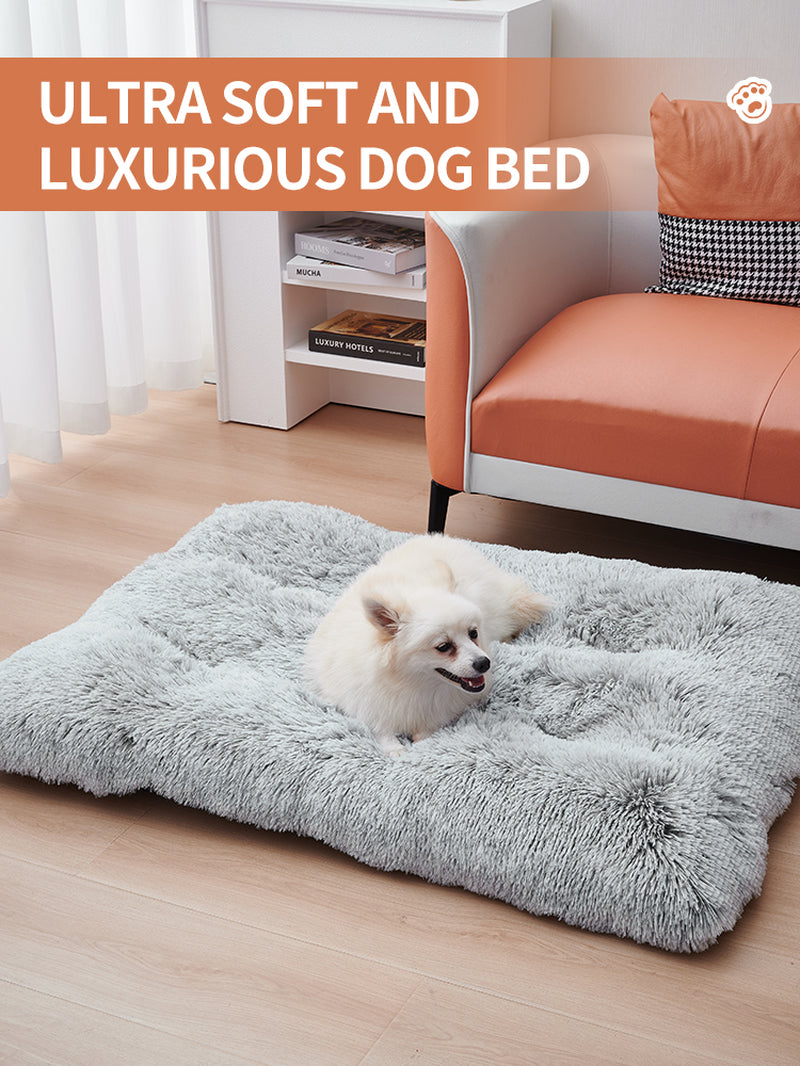 Dog Bed Mats Washable Large Dog Sofa Bed Portable Pet Kennel Long Plush House Sleep Protector Product Dog Bed.