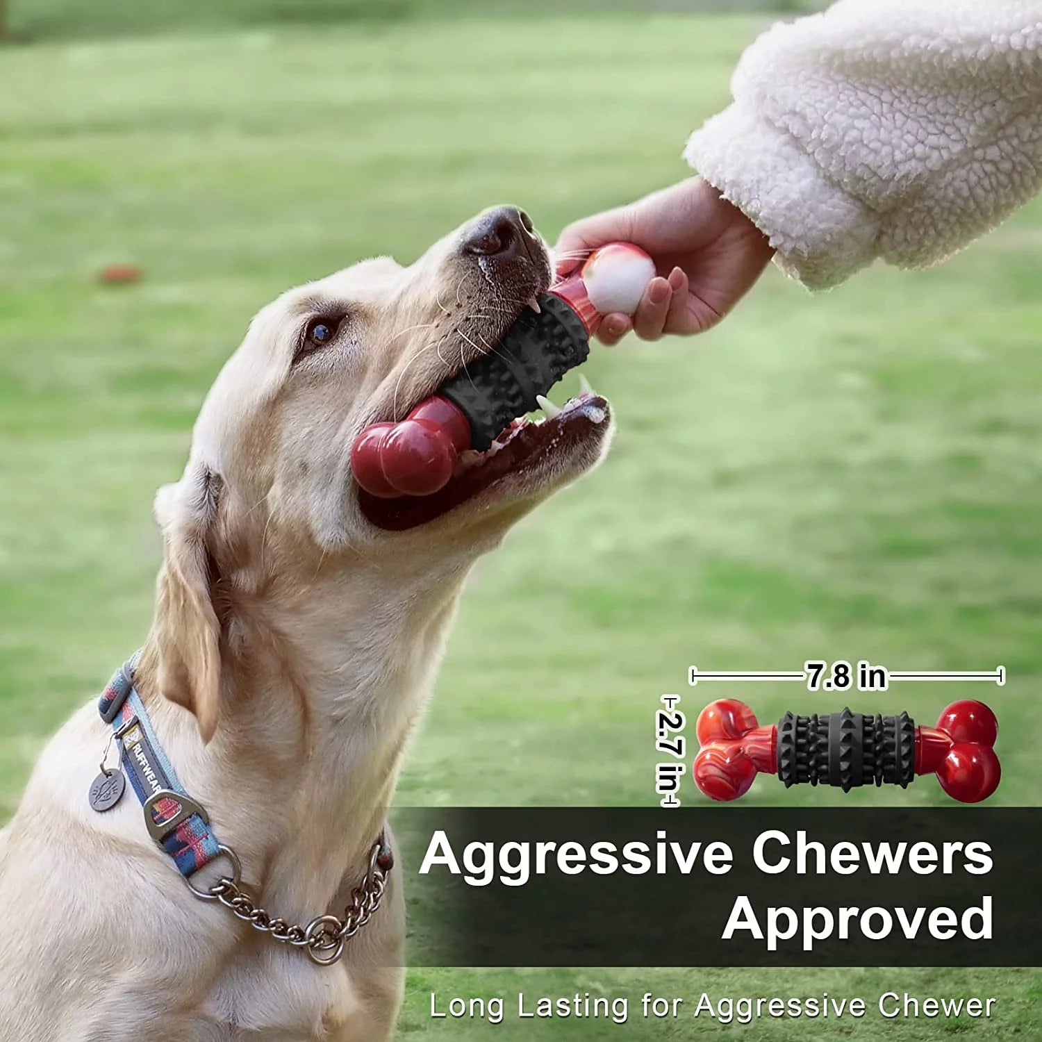 Dog Toys for Aggressive Chewers Bone Dog Toy Interactive Dog Toys for Large Dog Chew Toys for Aggressive Chewers,Dinosam Indestructible Dog Toy for Medium Large Dogs.