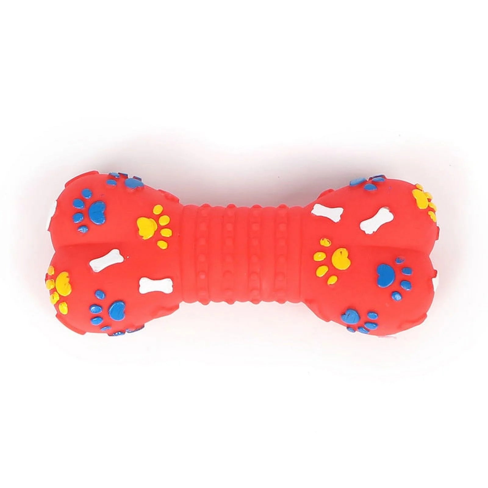 Dog Squeaky Toy Plastic Training Funny Bone Shape Dog Toy Dog Play Toy for Puppy, Random Color.