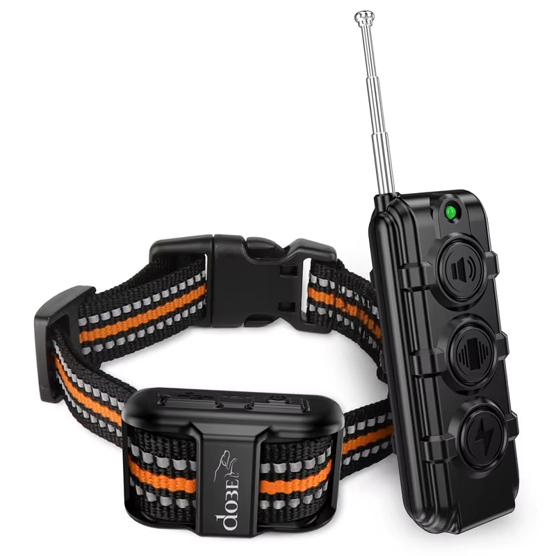 Rechargeable Anti-Bark Dog Training Collar, Waterproof, Remote Control, Pet Product, Puppy, Small Dog, 400M.