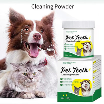 Powder for Dogs Teeth Dog Breath Freshener 100G Dog Care Dog Tooth Powder for Teeth Cleaning Made Easy Eliminate Targets &.