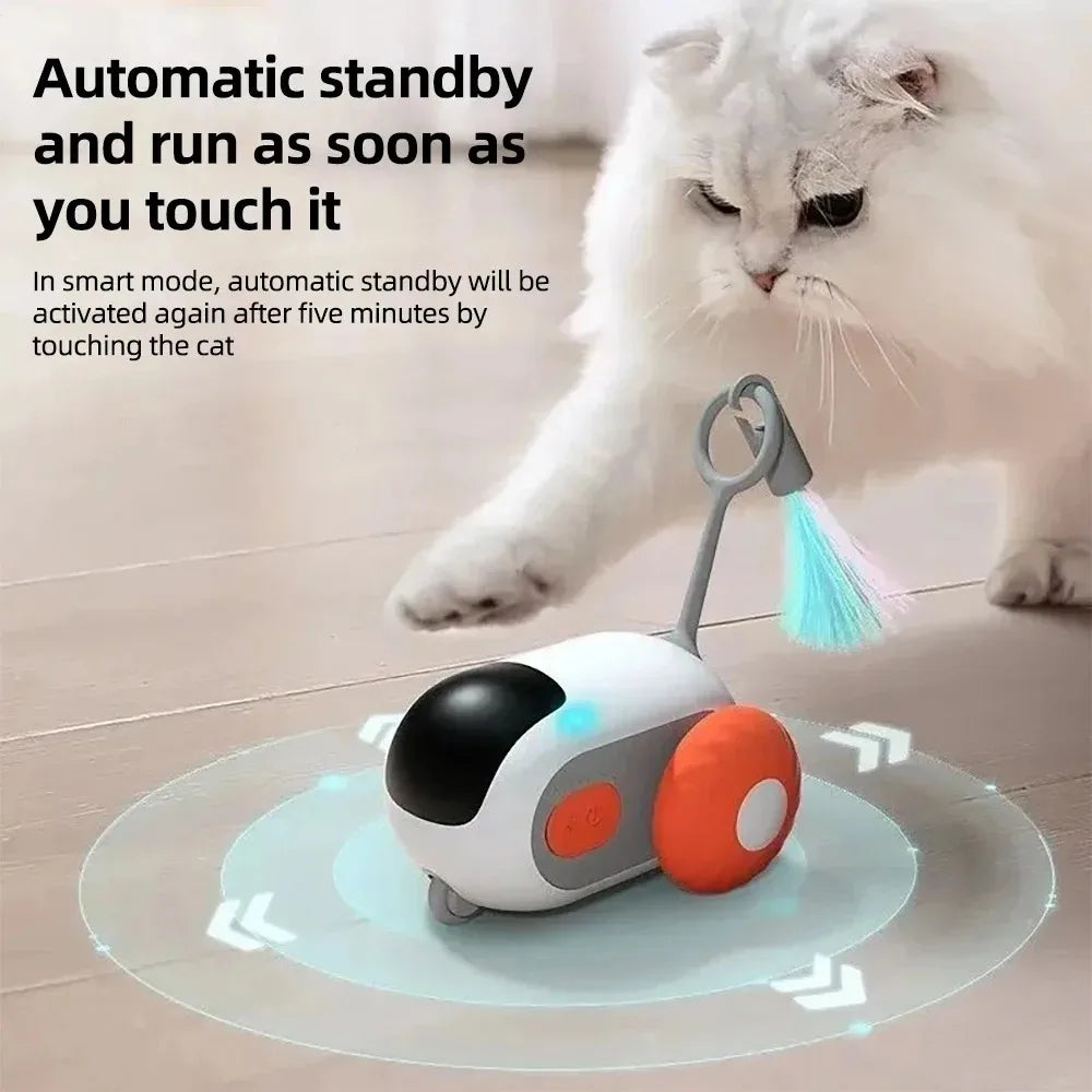 Dropshipping Smart Cat Toy Automatic Moving Remote Controlled Toy Car for Cats Dogs Interactive Playing Training Pet Supplies.