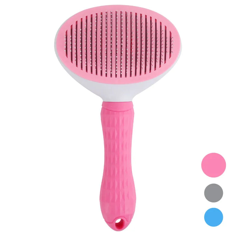 Self-cleaning Pet Hair Remove Comb Cat Slicker Brush Pet Hair Removal Comb For Cats Grooming Brushes Dog Combs Cat Accessories.