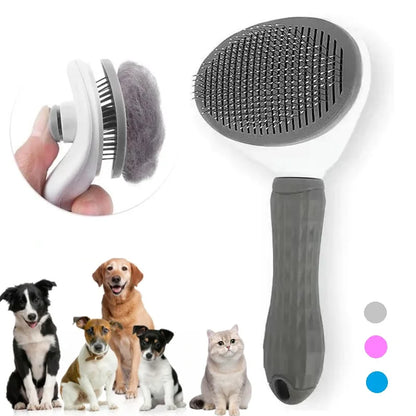 Self-cleaning Pet Hair Remove Comb Cat Slicker Brush Pet Hair Removal Comb For Cats Grooming Brushes Dog Combs Cat Accessories.