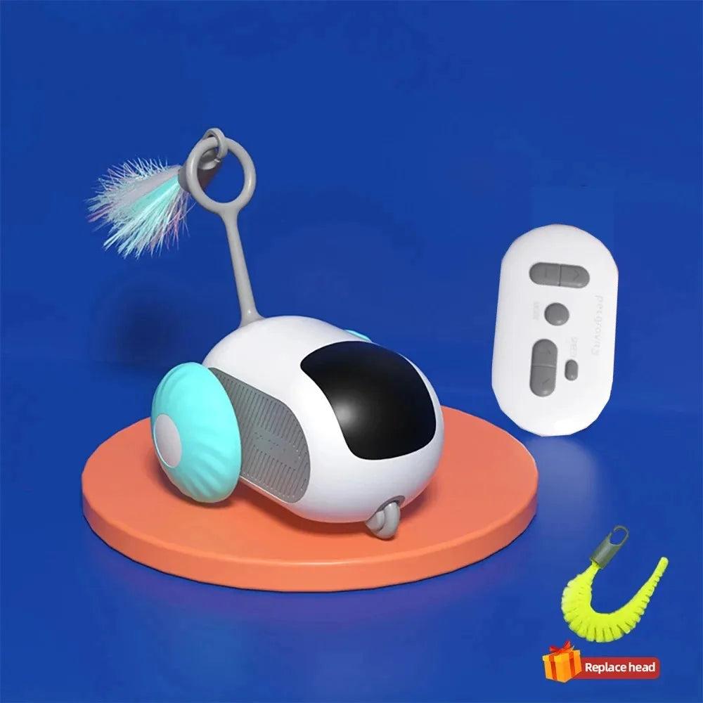 Dropshipping Smart Cat Toy Automatic Moving Remote Controlled Toy Car for Cats Dogs Interactive Playing Training Pet Supplies.