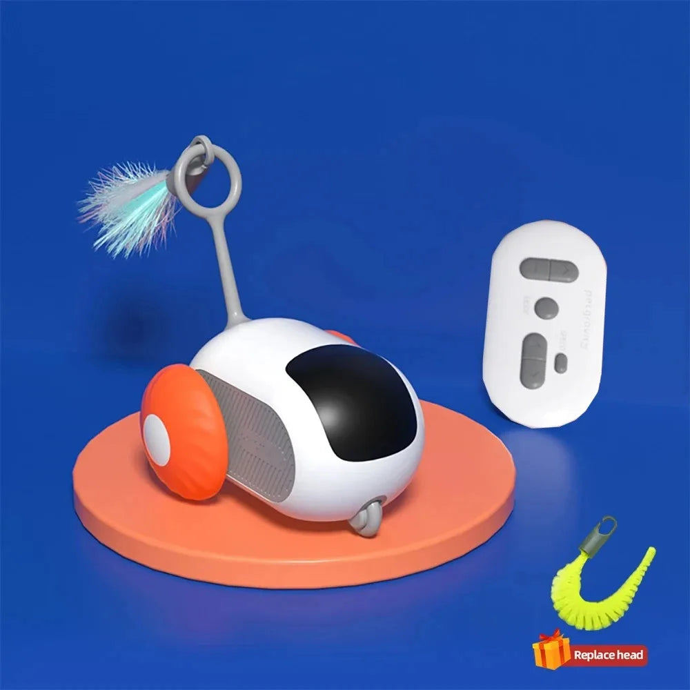 Dropshipping Smart Cat Toy Automatic Moving Remote Controlled Toy Car for Cats Dogs Interactive Playing Training Pet Supplies.