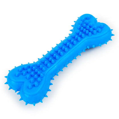 1PC Pet Chew Toy Soft Rubber Bite-resistance Bone Shape Teeth Grinding Chewing Toys for Small Dogs Training Pet Supplies.