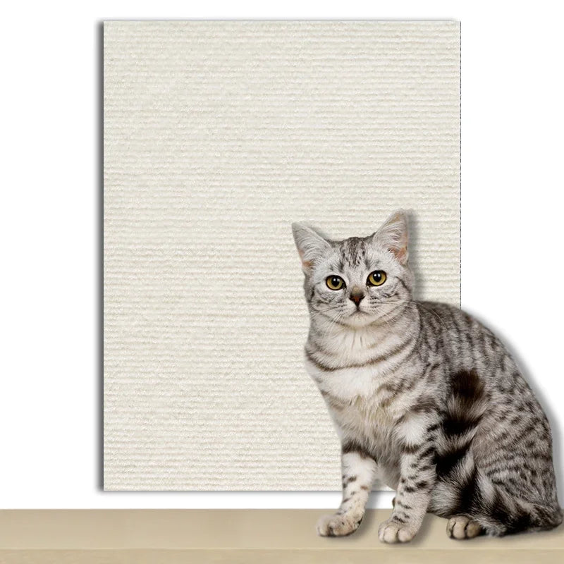 Self-Adhesive Carpet Cats Scratch Board Wall Anti Cat Scratch Sofa Diy Cats Scratch Board Sofa Protection Paws Sharpen Trimmable.