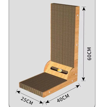 Cat Scratching Post Cat Scratching Board Wooden Wear-resistant and Scratch-resistant Post Furniture Training Grinding Claw Toys.