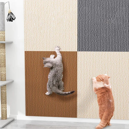 Self-Adhesive Carpet Cats Scratch Board Wall Anti Cat Scratch Sofa Diy Cats Scratch Board Sofa Protection Paws Sharpen Trimmable.