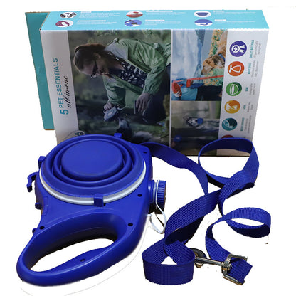 Pet Supplies with Water Bottle, Cup, Pet Rope