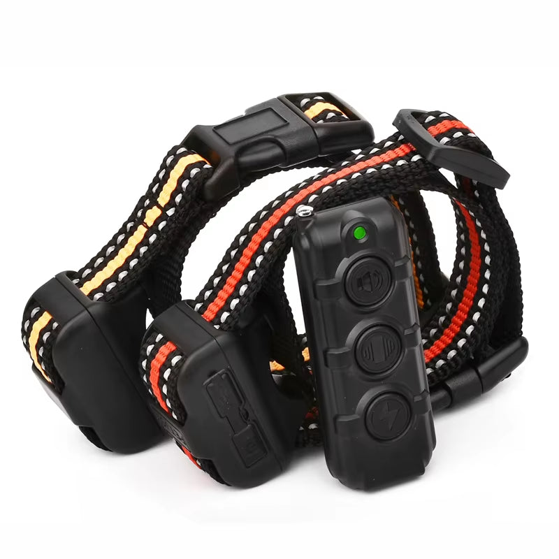 Rechargeable Anti-Bark Dog Training Collar, Waterproof, Remote Control, Pet Product, Puppy, Small Dog, 400M.