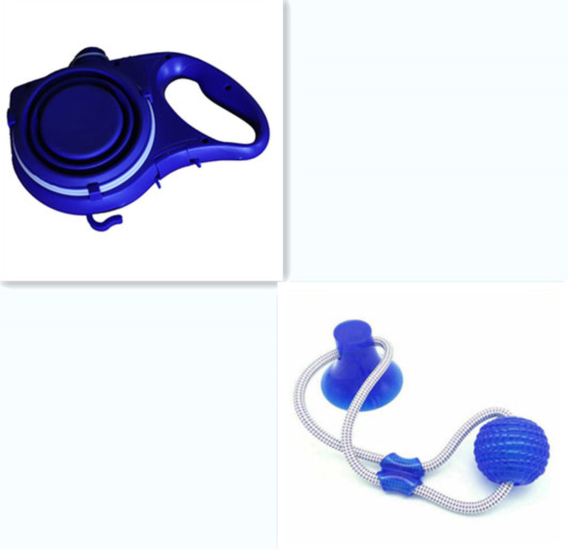 Pet Supplies with Water Bottle, Cup, Pet Rope