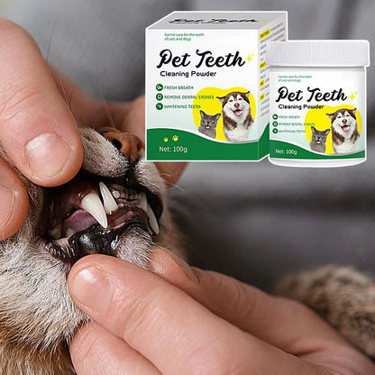 Powder for Dogs Teeth Dog Breath Freshener 100G Dog Care Dog Tooth Powder for Teeth Cleaning Made Easy Eliminate Targets &.